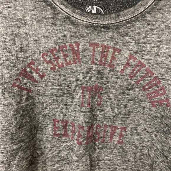 Recycled Karma Short Sleeve Washed Out Shirt. Gray. Medium. Casual, Chic, Comfy - Picture 6 of 11